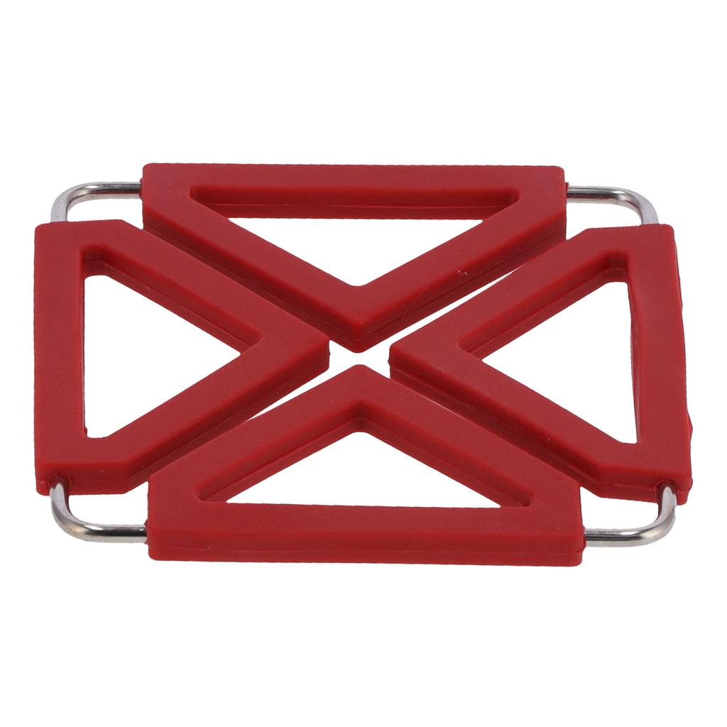 Silicone Trivet Mat Stainless Steel Hot Pot Holder NonSlip Coasters Heat Insulation Bowl Mats Foldable Table Pad Tableware Placemat for Hot Pans Bowls