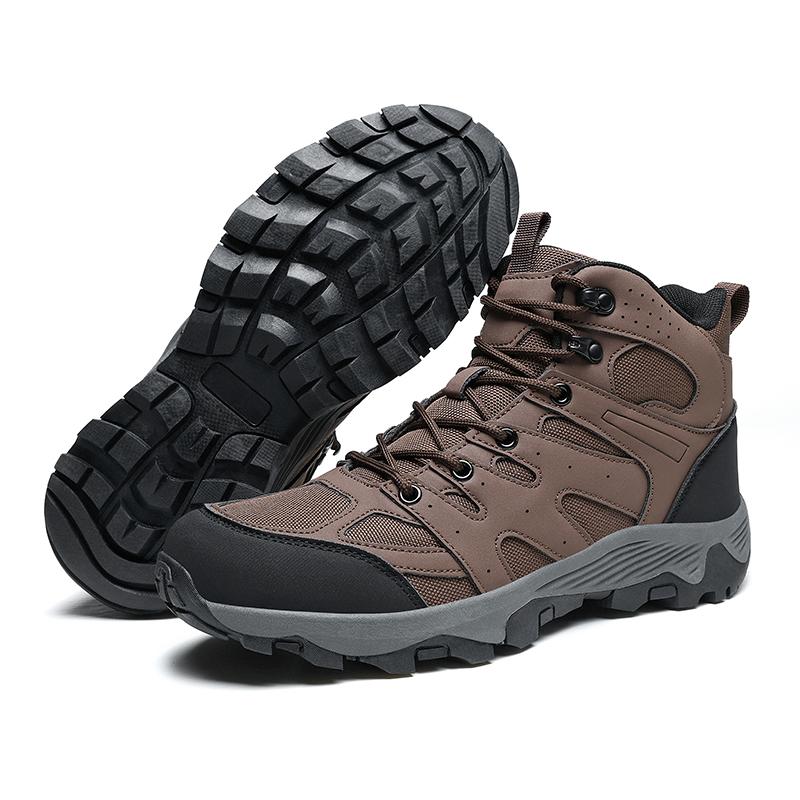 High-top Men's Hiking Shoes Plus Size 39-48 Breathable Casual Trainers Anti-slip Outdoor Sneakers for Trekking Camping