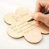 Wooden Newborn Growth Commemorative Card Infant Birth Month Recording Card  Photography Accessories