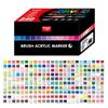 GUANGNA 168-360 Colors Acrylic Paint Soft Brush Markers Set Soft Brush Tip Ink Control Acrylic Paint Pens School Stationery