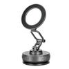 Universal Folding Magnetic Car Phone Holder with Rotating Vacuum Suction for In-Car Navigation