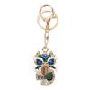 Chinese Fortune Lion Head Keychain with Rhinestones - Lion Dance Foshan Cultural Gift