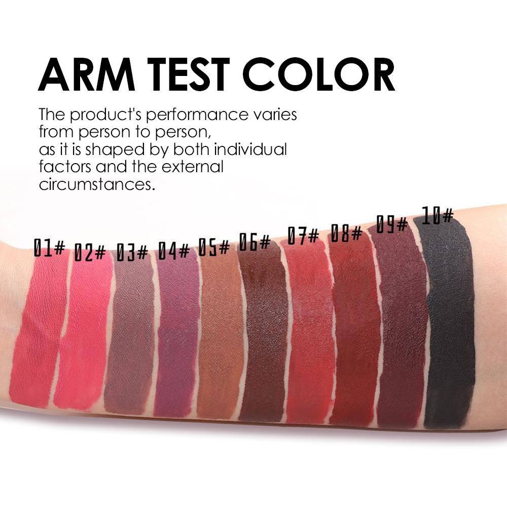 JULYSTAR 10pcs NUDE Matte Liquid Lipstick Set, Long Lasting Waterproof Velvet Lip Gloss, Non-Stick Cup Smudge-Proof Lip Tint