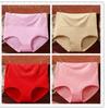 Women's 4-Pack Underwear High Waist Belly Contracting and Waist Slimming Women's Briefs Plus Size Middle-Aged Ladieswear Hip-Lifting Underpants