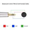 Double Shielded 3.5mm To XLR-F Balanced Condenser Mic Cable