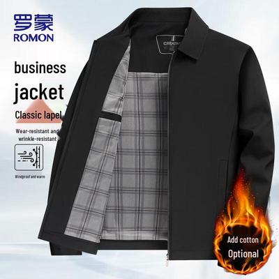 Jaqueta Casual de Negócios com Lapela Masculina