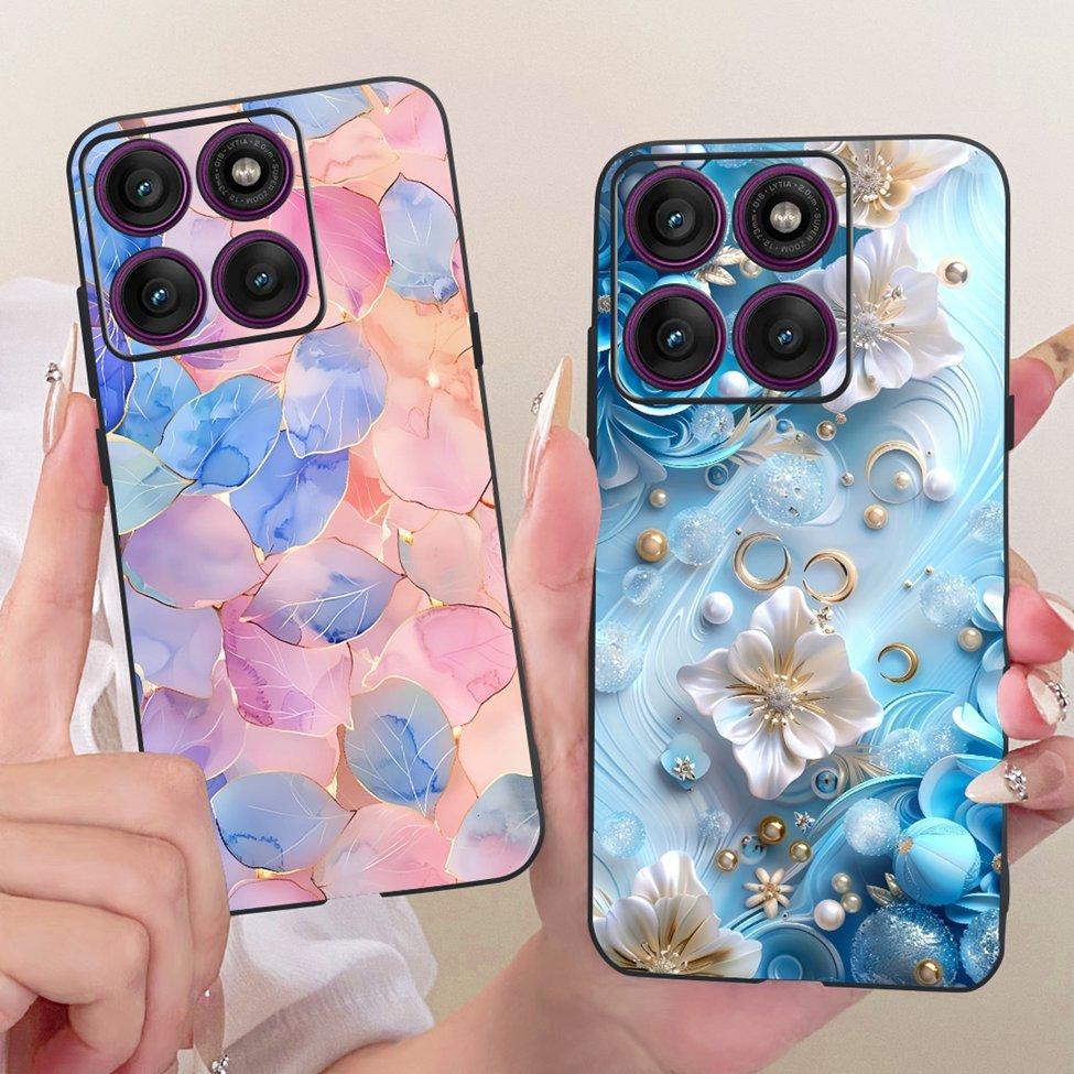 Case For Motorola Edge 60 Pro Cover XT2507-1 Fashion Cute Cat Funny Painted Bumper For Moto Edge 60 Pro Casing