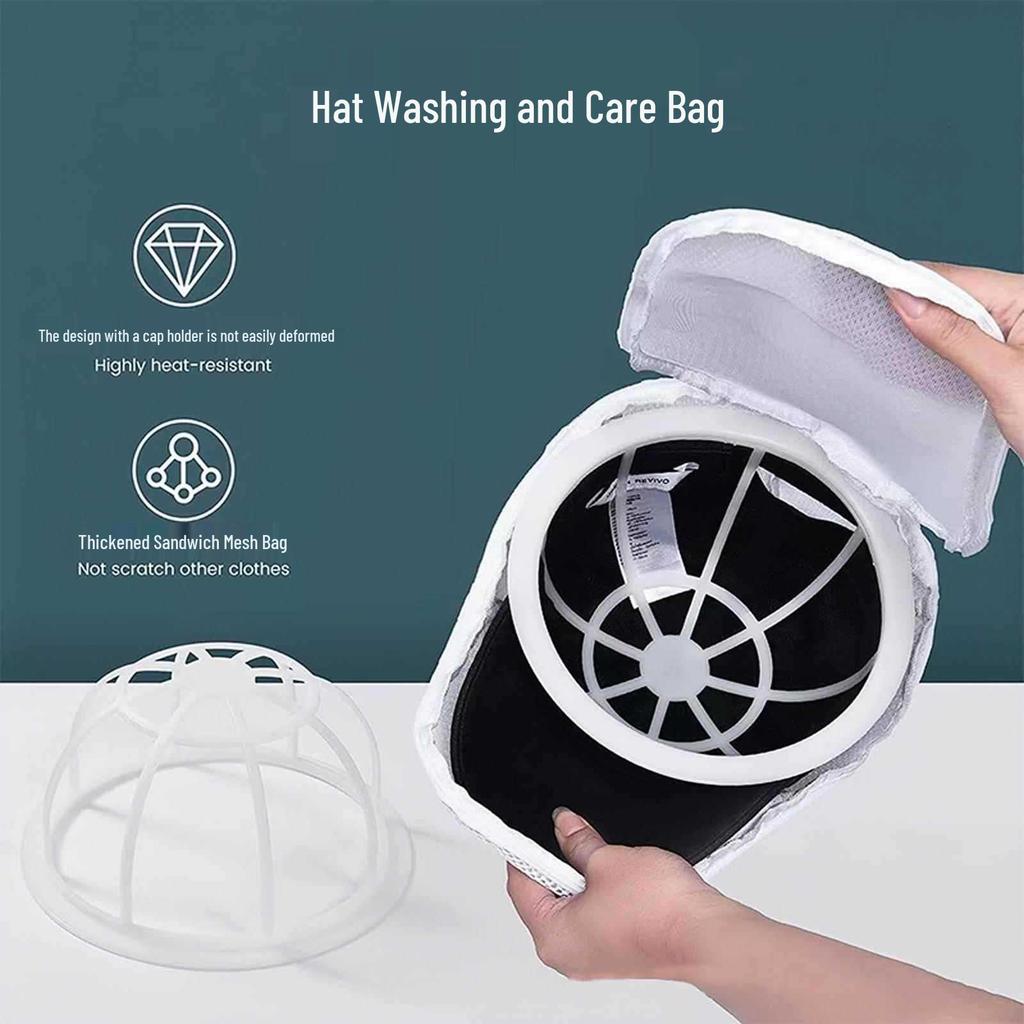 Anti-Deformation Baseball Cap Wash Bag for Washing Machines