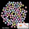 Acrylic Beads: Inner Color & Transparent Beads for DIY Hair Ties and Bracelets