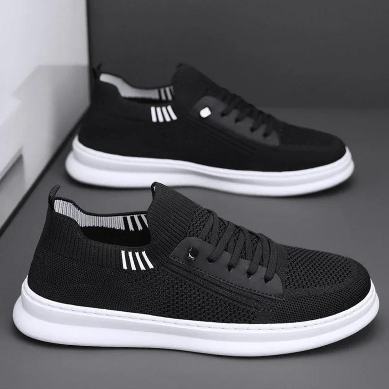 Mode Herren Freizeitschuhe Mode Sneaker für Herren Leichtes Mesh Atmungsaktiv Outdoor Walking Männliche Flats Zapatos Para Hombres