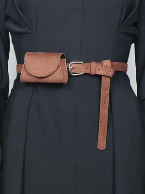 Koreansk Retro Magväska: Mini Midjeväska för Kvinnor, Myntplånbok & Nyckelhållare - Nya Accessoarer 2025