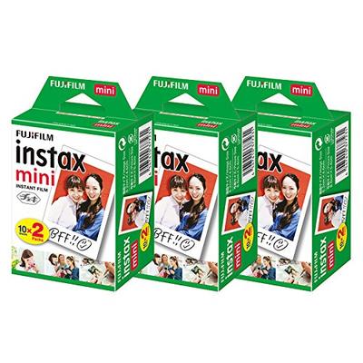 Fuji Film Color Instax Mini 2 Paket Ürün JP2 x 3 parça set (20 yaprak) [60 sayfa] Çok renkli