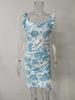 Summer 2026 Floral Print Ruffle Sleeveless V-neck Dress