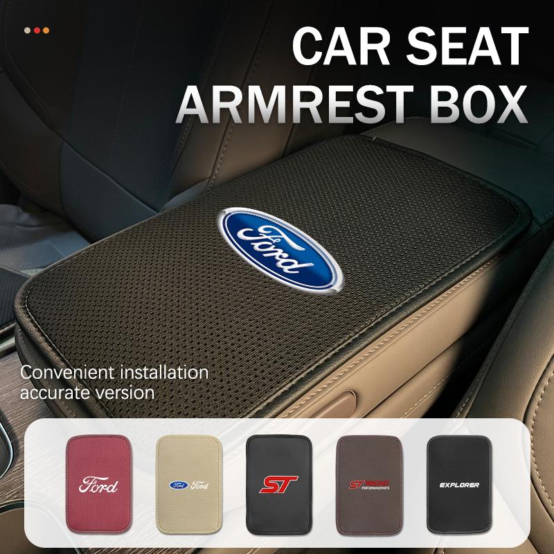 AKR1 For Ford Car Armrest Box Pad Central Armrest Boxes Cover Elbow Protection Pads Accessories Mk2 Mk3 Ranger Mondeo Mk4 S-MAX Kuga