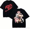 T-shirt Amoureux d'Anime Fairy Tail Harajuku Coton Nouveau Modèle High Street Rétro Surdimensionné Unisexe Har