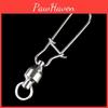 Premium Stainless Steel Ball Bearing Fishing Swivel With Secure Lock Snap Set