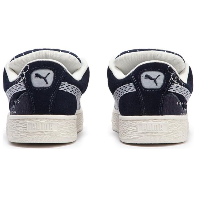 Puma Suede XL Sashiko - New Navy Unisex Sneakers Blue Vapor-Grey 395777-01