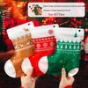 Festive Red Sock Candy Gift Bags: Christmas Self-Sealing Holiday Decoration