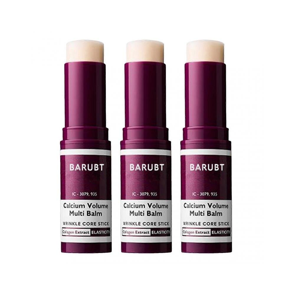 (3 Stück)Calcium Multi Balm, Calcium Volumen Multi Balm, Falten-Kern-Stift, Kollagen Feuchtigkeits-Stift, Anti-Aging, Feuchtigkeitsspendend, Straffende Haut für die Augen