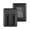 Portable Dual Camera Battery Charger T with 2 Rechargeable Batteries USB D
