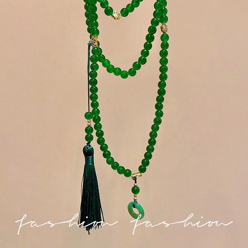 Colier Etnic Stil Ghioc de Stejar: Accesoriu de îmbrăcăminte unisex din bumbac și in țesut manual