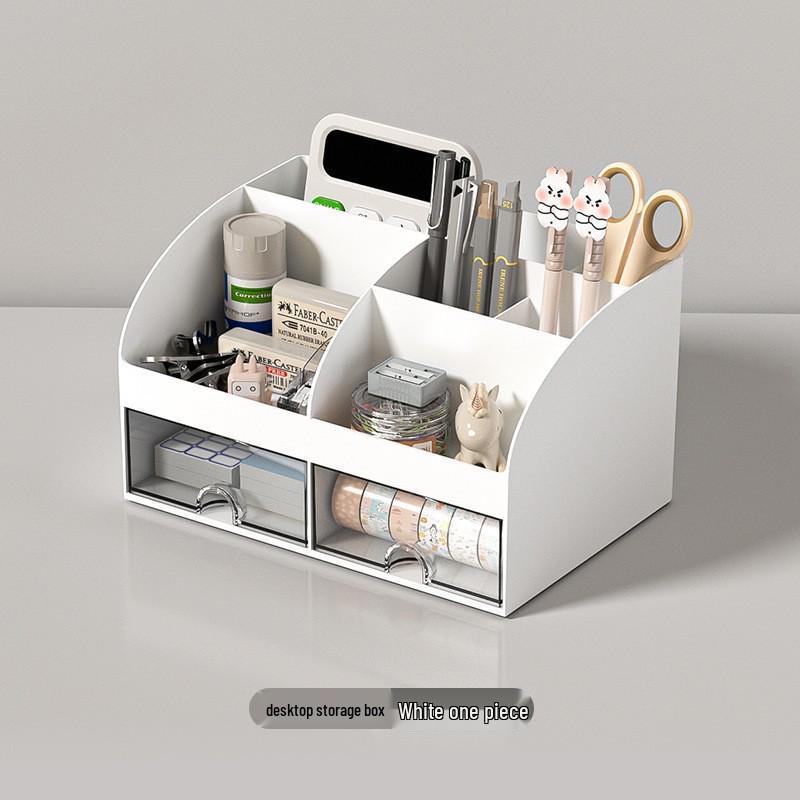 Acrylic Desktop Organizer: Drawer-Type Student Punch Clock & Pen Holder