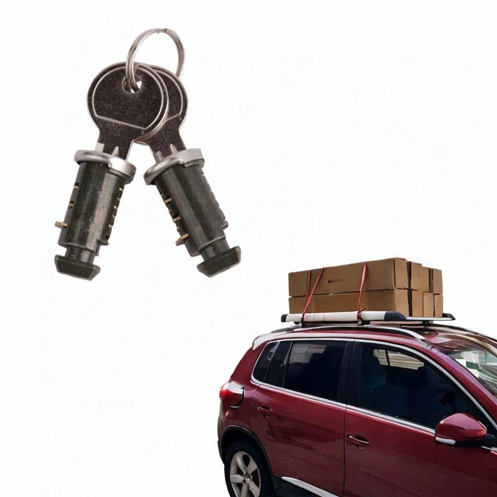 

Car Rack Lock Cylinders with Keys, Replacement Parts for Roof Systems 2 keys 2 Locks