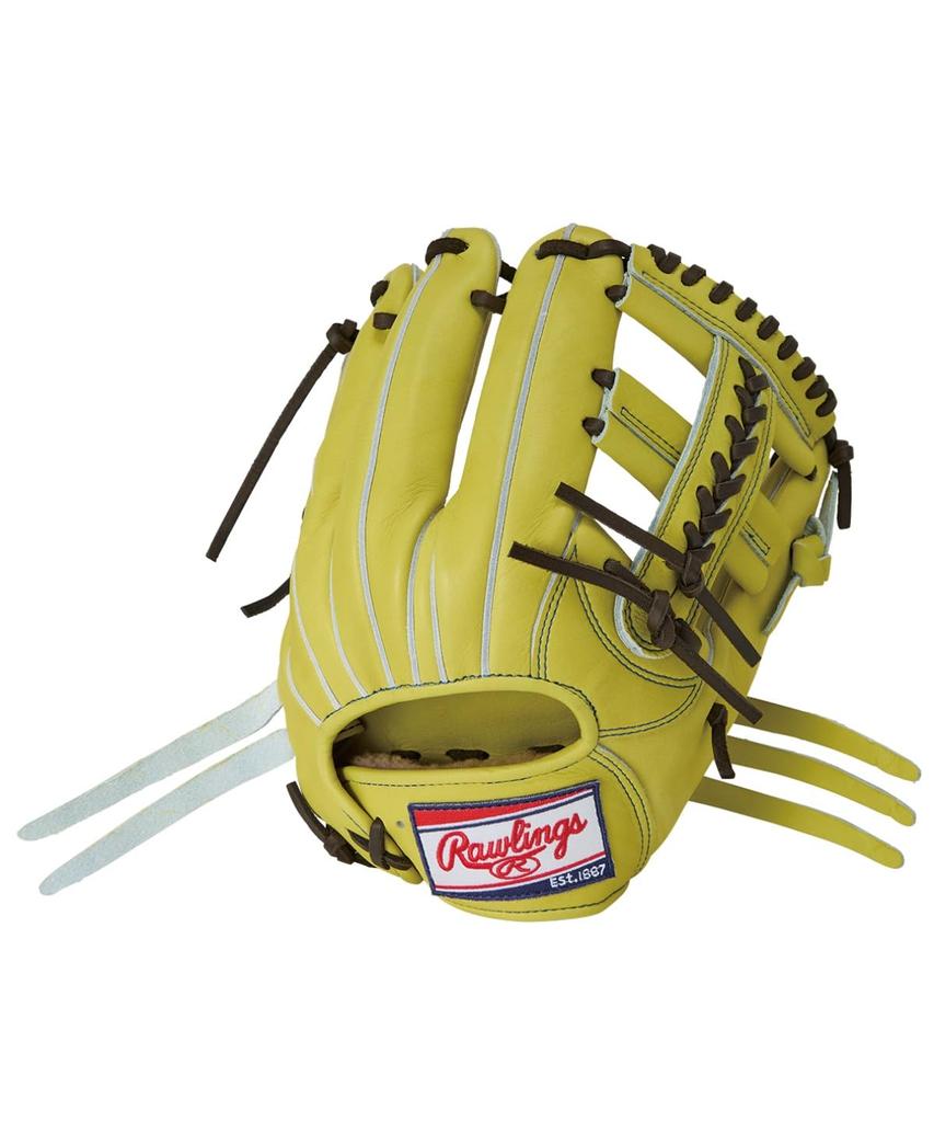 Rawlings PREMIUM GH5HPN62 Baseball Jazz Throw HOH® Glove, Hardball, Infielder's Glove, Yellow, 11.25 Inches, Right-Handed