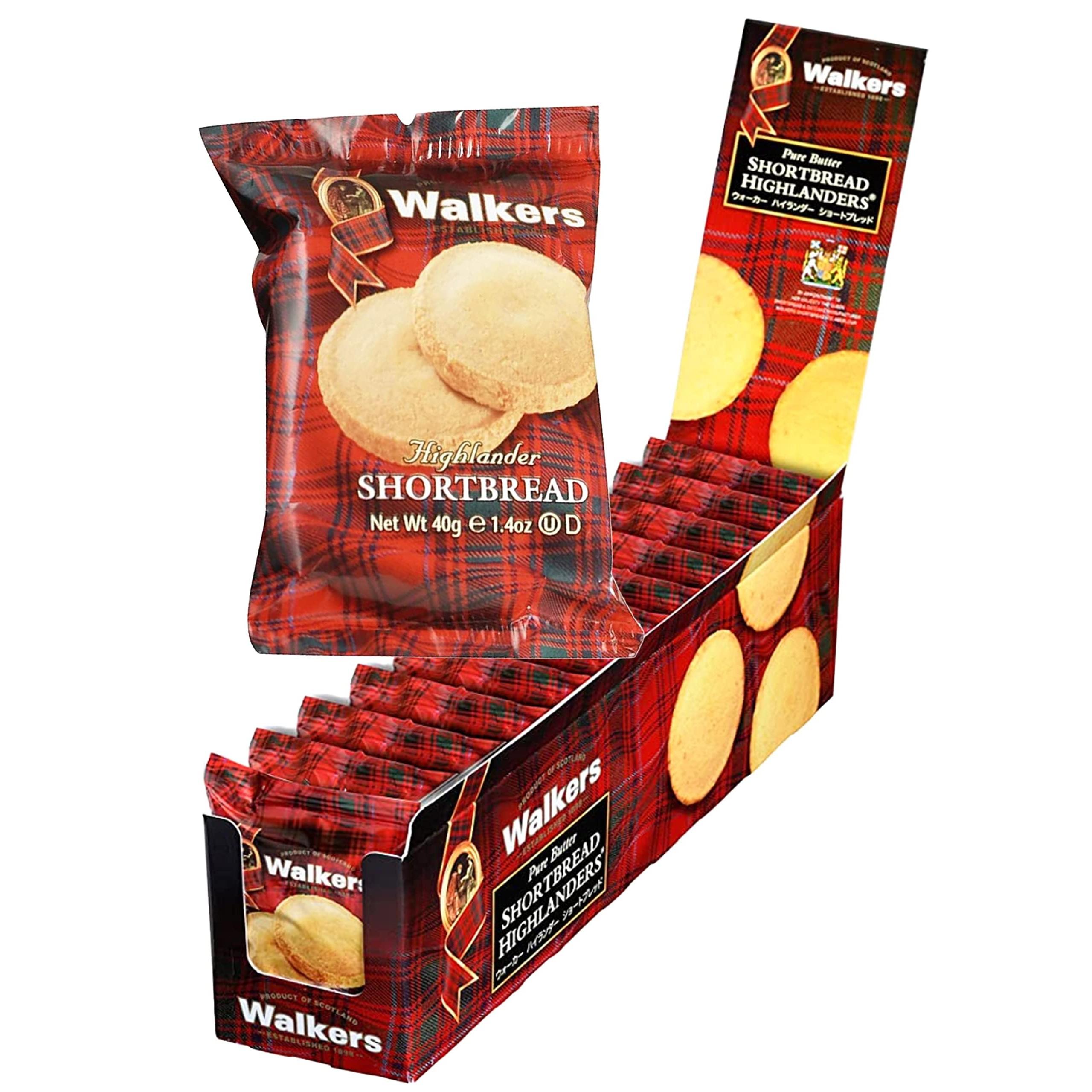 Walker Highlander Shortbread #176 40g x 12 pieces