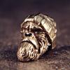 Handmade Brass Gorillas Pendant with Woolen Hat Keychain Accessories Jewelry Making Component for Fashion Enthusiasts