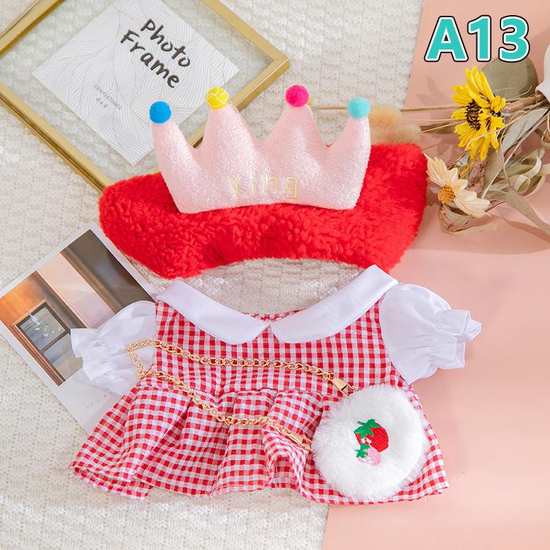 30 cm žlutá kachna s oblečením Plyšové hračky Panenky Příslušenství Oblečení Pásek do vlasů