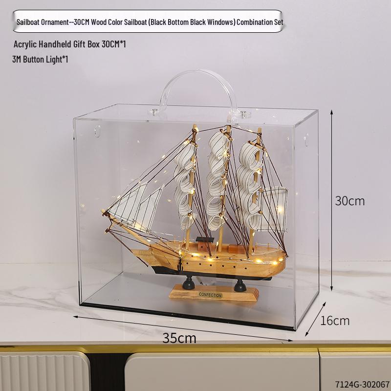 Segelboot Ornament - Modell für ruhige Fahrt zur Dekoration von Zuhause oder Büro