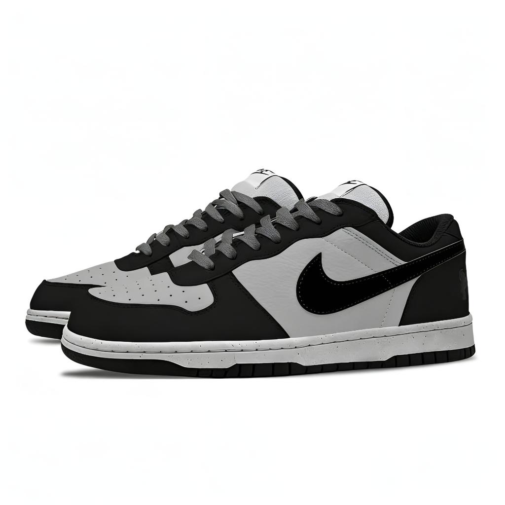 Nike Big Skateboard Shoes Men's Low top Black Gray White Tricolor 355152-017