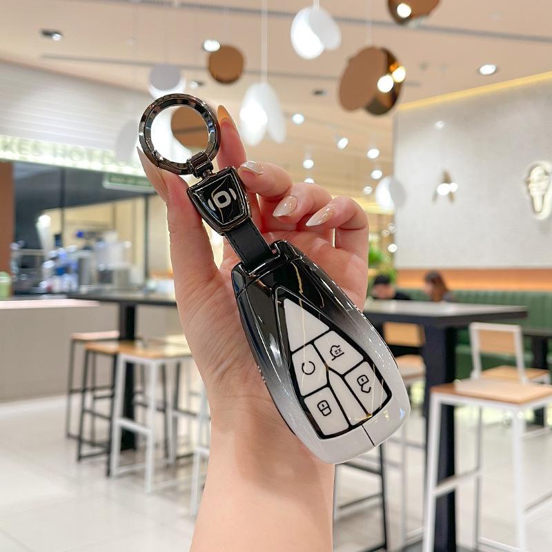 Car Key Cover Protectot Zinc Alloy for Changan Qiyuan A07 A05 A06 Q05 Durable Electric Vehicle Remote Key Case Fob Shell Bag