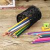 Creative Hollow Rose Pattern Pen Pot Holder Fashion Desktop Pen Cup Makeup Brush Container Aesthetic Desk Organizer For School