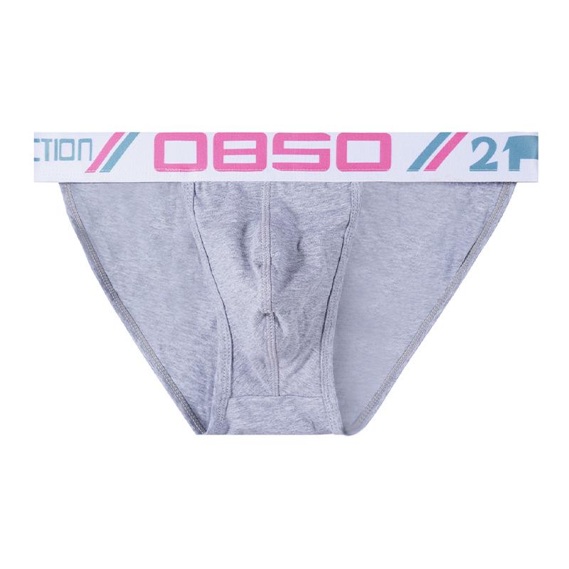 Men's Sexy High-Cut Low-Stretch Cotton Briefs