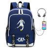 Football Star Collection Teen Primary And Secondary School Student School Bag Usb Men'S And Women'S Casual Backpack