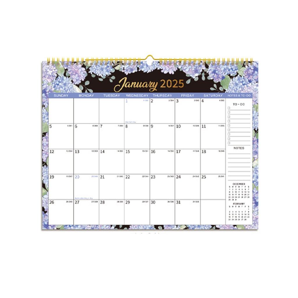 2025 New Calendar, Creative Calendar,  Wall Calendar Pp Coil Panel Calendar