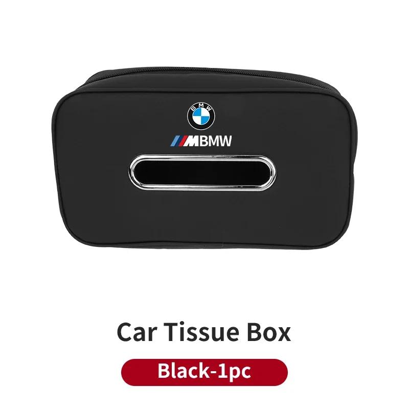 New Car Seatback Tissue Box Armrest Paper Napkin Storage Bag Accessories For BMW X3 X5 M5 M3 E46 E90 E60 F10 E39 F30 E36 G3