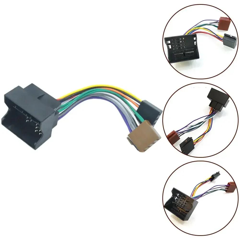 Car ISO Radio Stereo Wiring Harness Adapter For Golf ISO Cable Connector Plug 12V Car Electronics Accessories