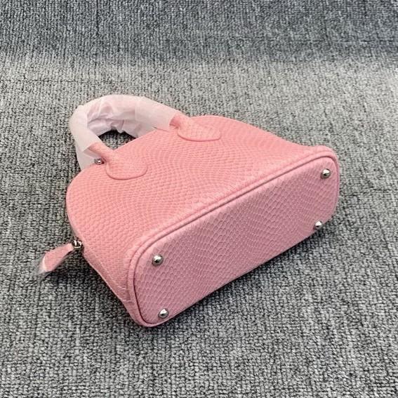 Genuine Leather Women's Bag, Snake Pattern Leather 18 Mini Small Bag, Shell Bag, Single-shoulder Hand-held Crossbody Bag