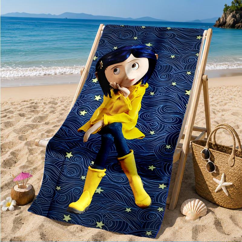 Nighttime Adventure Doll Beach Towel, Microfiber Beach Towel, Perfect For Pool, Beach, Travel, Home Decor Beach Party Fan gifts