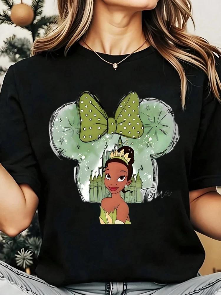 TShirt Green Polka Dot Bow Princess Holding Unisex S
