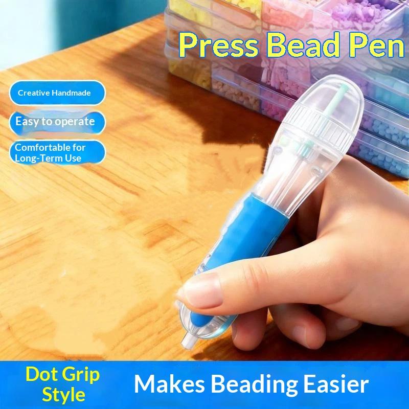 Diy Beaded Pens 2.6Mm 3D Pixel Puzzle Bead Diy Automatic Bead Pen Diy Handmade Bead Puzzle Pen Ergonomic Grip Design
