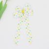 Printed Ribbed Band Long Ribbon Bow Hair Clip - Hot Selling Hair Accessory