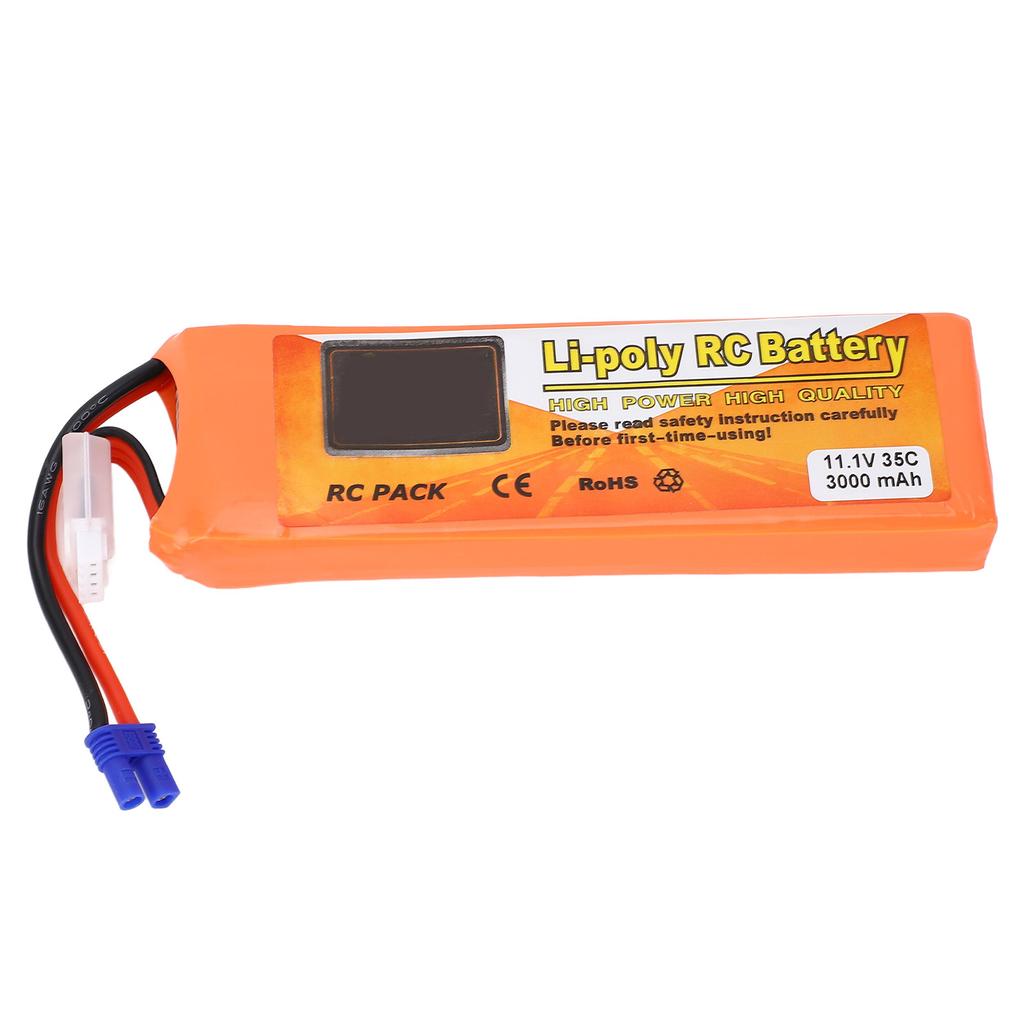 11.1V Drone Lithium Battery 3000mAh Multiple Guard Portable Replacement Battery with EC2 Connector F