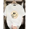 European Size Men'S Oversized Short-Sleeve T-Shirt with a Trendy Print, Perfect for Casual Wear In Spring And Summer