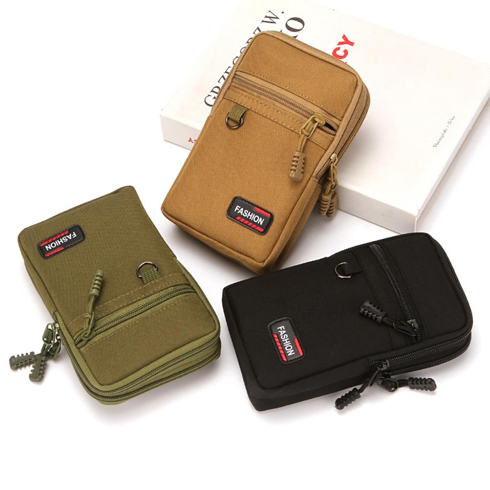 Portable Phone Pouch Belt Waist Bag Nylon 7 Inch Waist Bag Wallet Wear-resistant Lightweight for Outdoor Camping Hunting