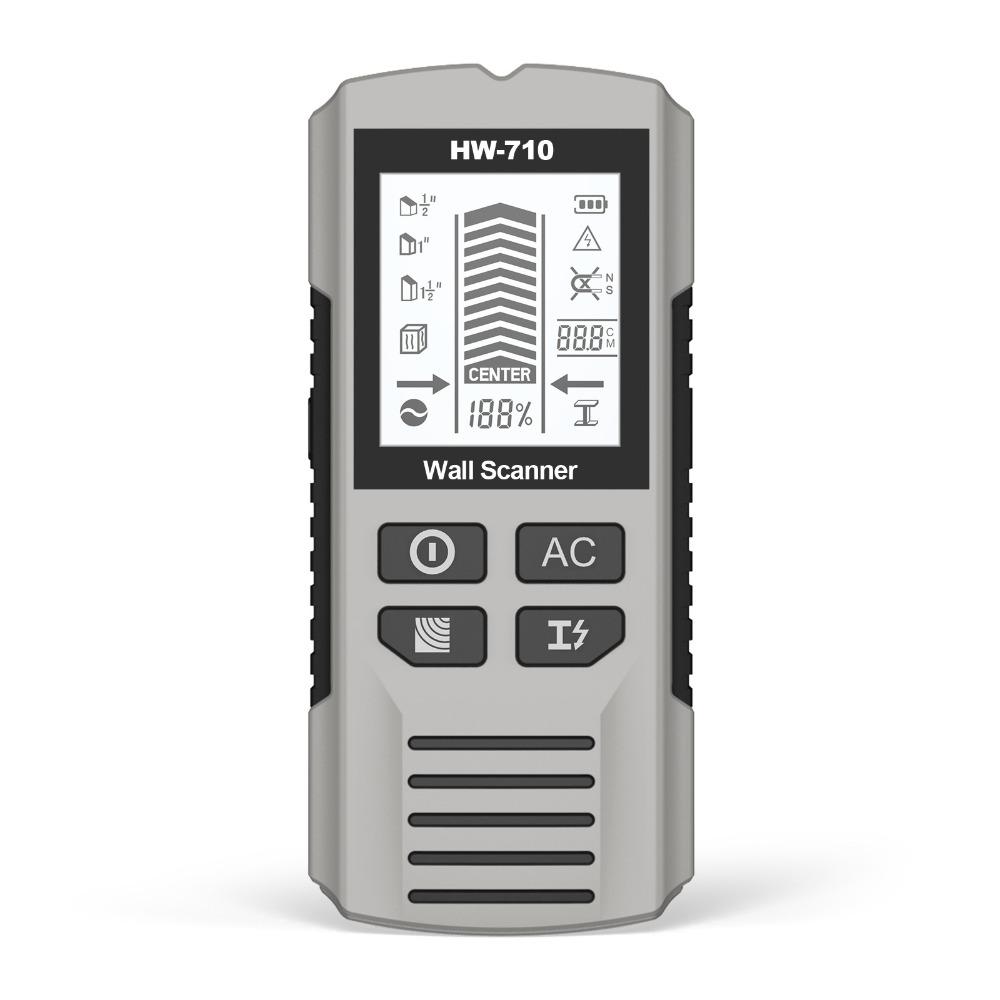 

High Accuracy Stud Finder 6-in-1 Electronic Wood Finder Wall Detector Wood Stud Detection серебряный