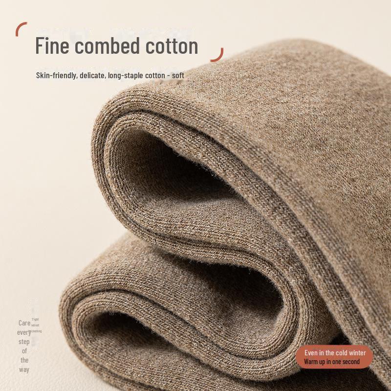 Grube Frotte Bawełniane Podkolanówki Wyszczuplające i Ocieplające - Przyjazne dla Skóry Podkolanówki Damskie, Idealne na Jesień i Zimę